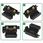 6 in 1 For Dual Battery Systems ANS Car Fuse Holder Fuse Box Kit, Current:30A