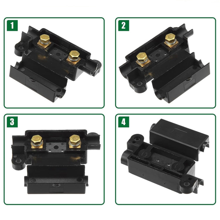 6 in 1 For Dual Battery Systems ANS Car Fuse Holder Fuse Box Kit, Current:60A