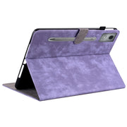 For Lenovo Tab P12 Pro 12.7 2025 Tiger Pattern Flip Leather Tablet Case(Purple)