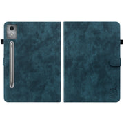 For Lenovo Tab P12 Pro 12.7 2025 Tiger Pattern Flip Leather Tablet Case(Dark Blue)