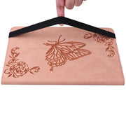 For Lenovo Tab P12 Pro 12.7 2025 Butterfly Flower Embossed Leather Tablet Case(Rose Gold)