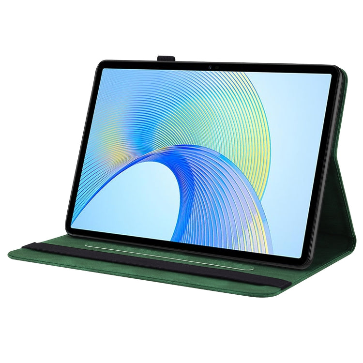 For Honor Pad X8 Pro/X9 Butterfly Flower Embossed Leather Tablet Case(Green)