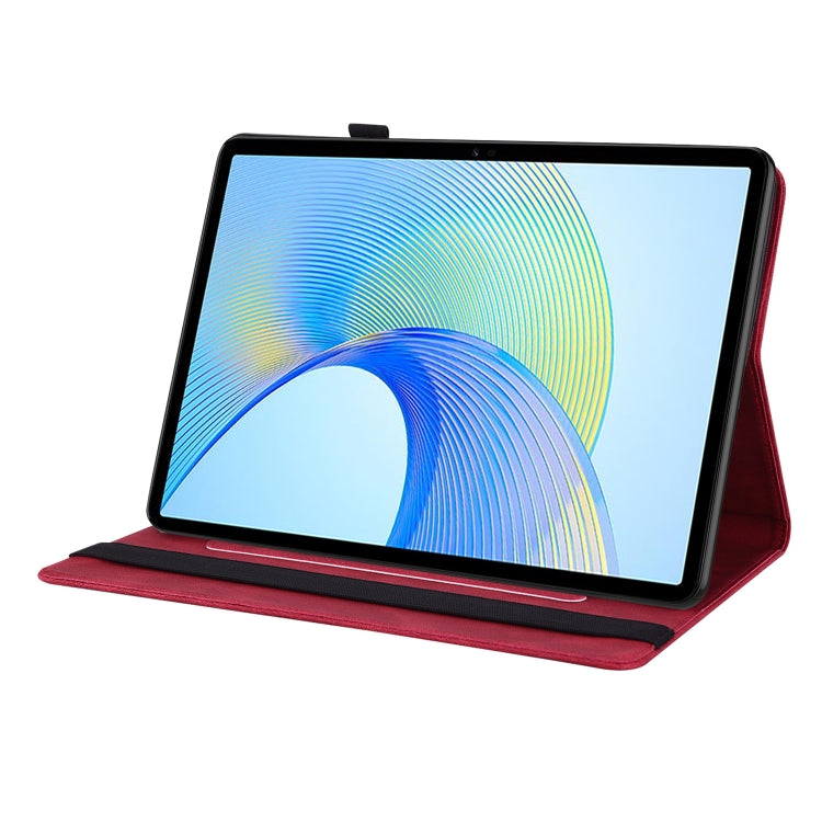 For Honor Pad X8 Pro/X9 Butterfly Flower Embossed Leather Tablet Case(Red)