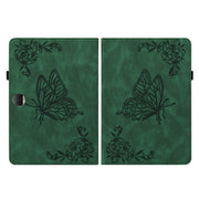 For Honor Pad 9 12.1 Butterfly Flower Embossed Leather Tablet Case(Green)