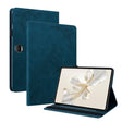 For Honor Pad 9 12.1 Butterfly Flower Embossed Leather Tablet Case(Blue) - Honor by PMC TechLife | Online Shopping South Africa | PMC TechLife | Buy Now Pay Later Mobicred