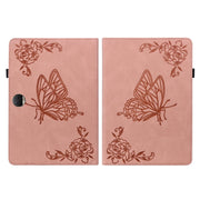 For Honor Pad 9 12.1 Butterfly Flower Embossed Leather Tablet Case(Rose Gold)