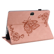For Honor Pad 9 12.1 Butterfly Flower Embossed Leather Tablet Case(Rose Gold)