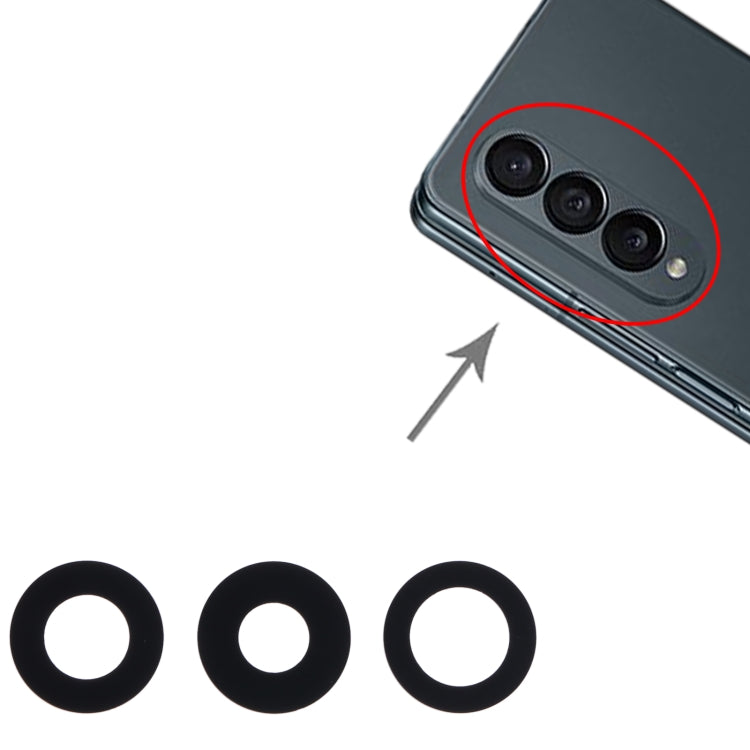 For Samsung Galaxy Z Fold4 SM-F936B 10set Back Camera Lens