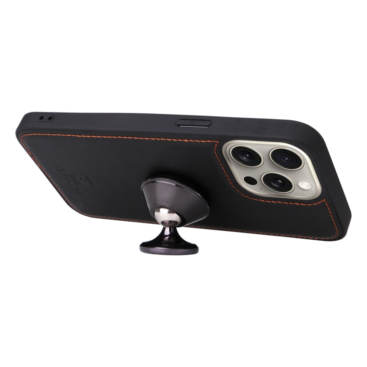 For iPhone 15 Pro Max BETOPNICE BN-005 2 in 1 Detachable Imitate Genuine Leather Phone Case(Black)