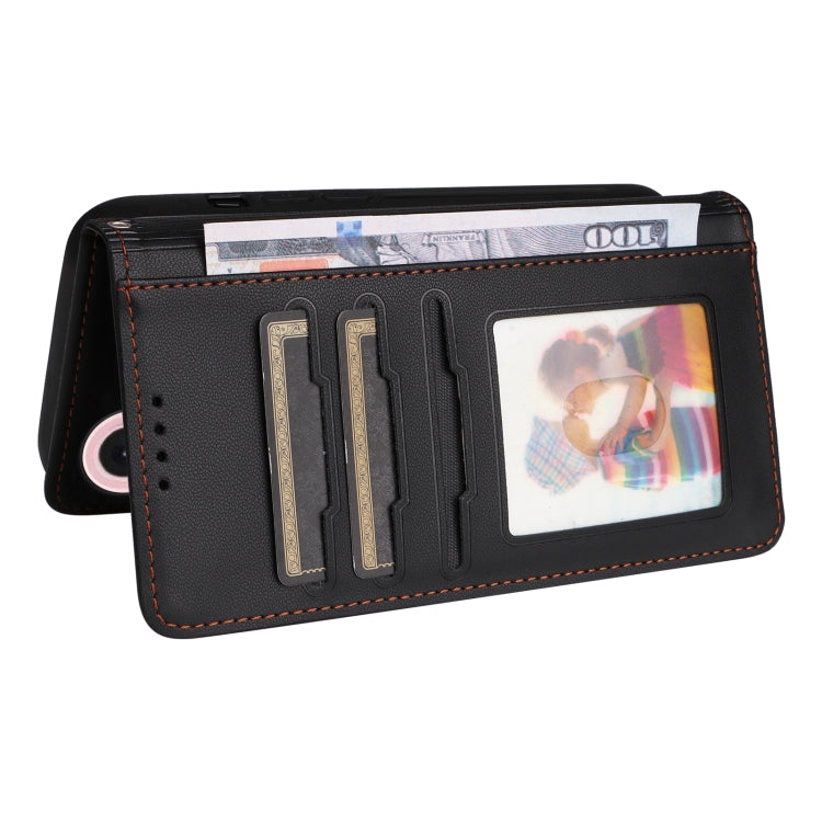 For iPhone 16 BETOPNICE BN-005 2 in 1 Detachable Imitate Genuine Leather Phone Case(Black)