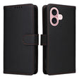 For iPhone 16 Plus BETOPNICE BN-005 2 in 1 Detachable Imitate Genuine Leather Phone Case(Black) - iPhone 16 Plus Cases by BETOPNICE | Online Shopping South Africa | PMC TechLife | Buy Now Pay Later Mobicred