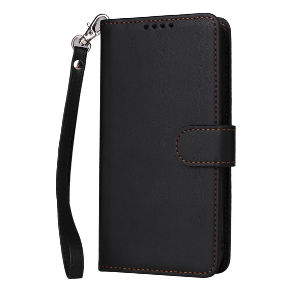For iPhone 16 Plus BETOPNICE BN-005 2 in 1 Detachable Imitate Genuine Leather Phone Case(Black)