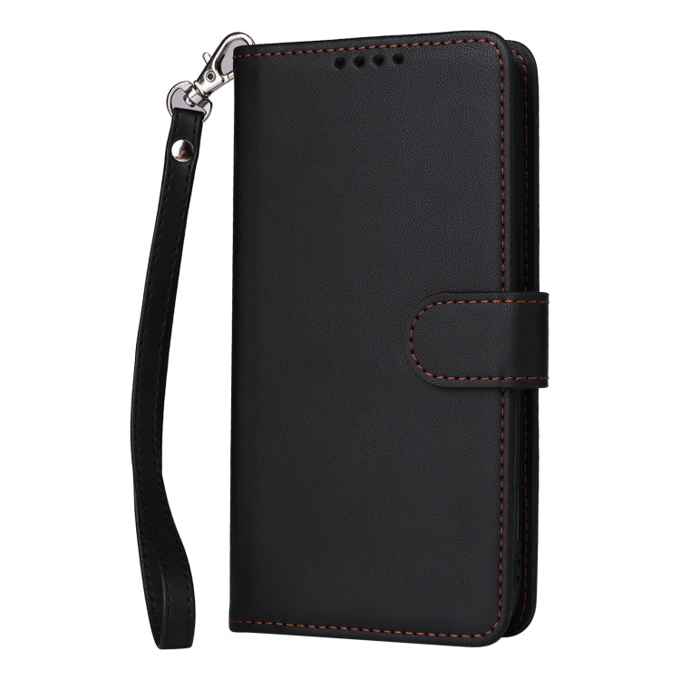 For iPhone 16 Plus BETOPNICE BN-005 2 in 1 Detachable Imitate Genuine Leather Phone Case(Black)