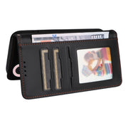 For iPhone 16 Plus BETOPNICE BN-005 2 in 1 Detachable Imitate Genuine Leather Phone Case(Black)