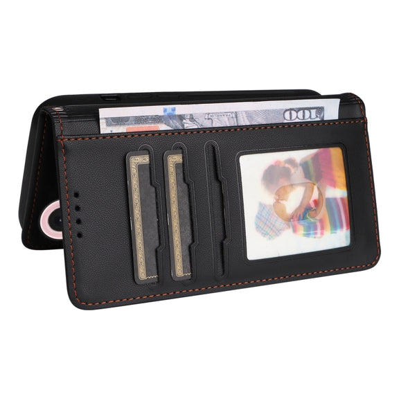 For iPhone 16 Plus BETOPNICE BN-005 2 in 1 Detachable Imitate Genuine Leather Phone Case(Black)
