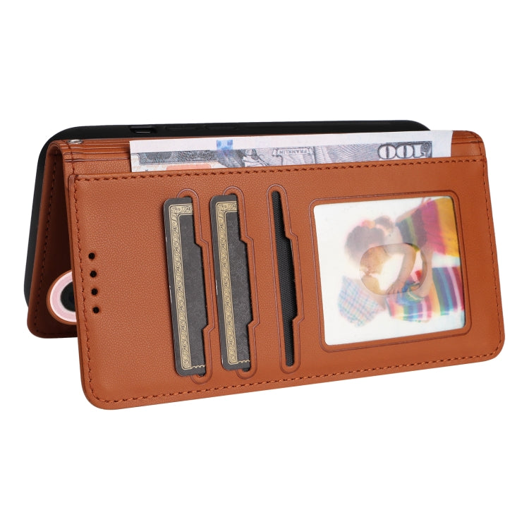 For iPhone 16 Plus BETOPNICE BN-005 2 in 1 Detachable Imitate Genuine Leather Phone Case(Brown)