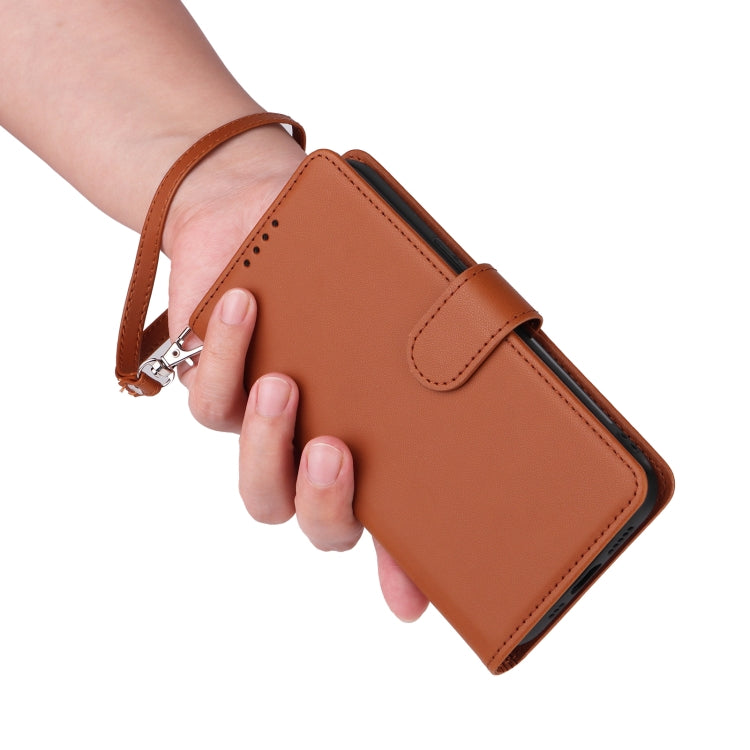 For iPhone 16 Plus BETOPNICE BN-005 2 in 1 Detachable Imitate Genuine Leather Phone Case(Brown)