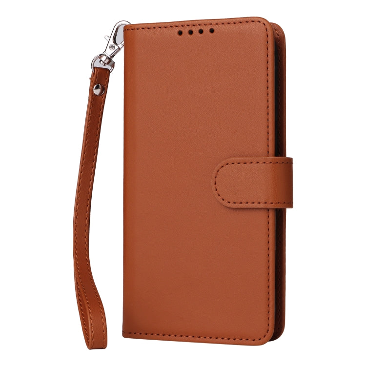 For iPhone 16 Pro BETOPNICE BN-005 2 in 1 Detachable Imitate Genuine Leather Phone Case(Brown)