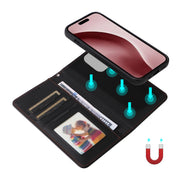 For iPhone 16 Pro Max BETOPNICE BN-005 2 in 1 Detachable Imitate Genuine Leather Phone Case(Black)
