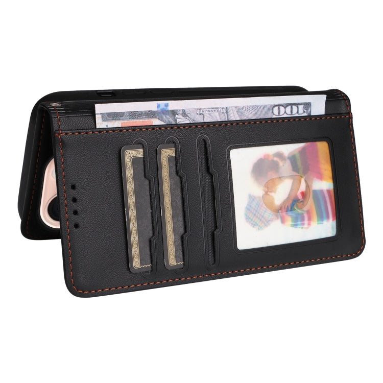 For iPhone 16 Pro Max BETOPNICE BN-005 2 in 1 Detachable Imitate Genuine Leather Phone Case(Black)