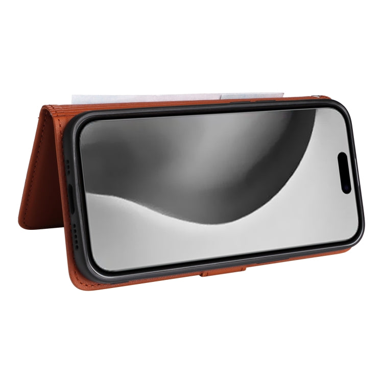 For iPhone 16 Pro Max BETOPNICE BN-005 2 in 1 Detachable Imitate Genuine Leather Phone Case(Brown)