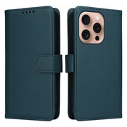 For iPhone 16 Pro Max BETOPNICE BN-005 2 in 1 Detachable Imitate Genuine Leather Phone Case(Blue)