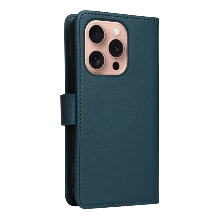 For iPhone 16 Pro Max BETOPNICE BN-005 2 in 1 Detachable Imitate Genuine Leather Phone Case(Blue)