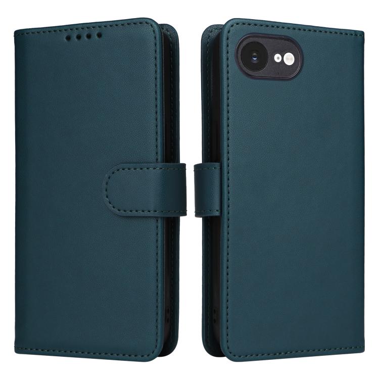For iPhone 16e BETOPNICE BN-005 2 in 1 Detachable Imitate Genuine Leather Phone Case(Blue)