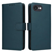 For iPhone 16e BETOPNICE BN-005 2 in 1 Detachable Imitate Genuine Leather Phone Case(Blue)