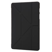 For Samsung Galaxy Tab S9 Deformation Silicone Leather Tablet Case(Black)