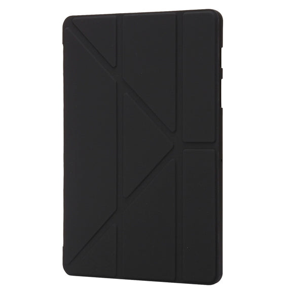 For Samsung Galaxy Tab S9 Deformation Silicone Leather Tablet Case(Black)