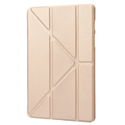 For Samsung Galaxy Tab S10+ / S9+ Deformation Silicone Leather Tablet Case(Gold)