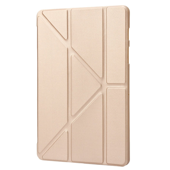 For Samsung Galaxy Tab S10+ / S9+ Deformation Silicone Leather Tablet Case(Gold)