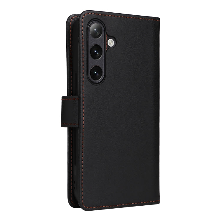 For Samsung Galaxy S24 5G BETOPNICE BN-005 2 in 1 Detachable Imitate Genuine Leather Phone Case(Black)