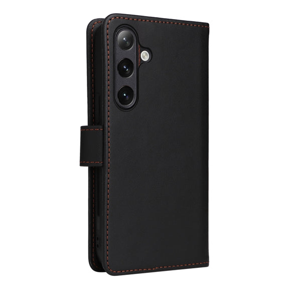 For Samsung Galaxy S24 5G BETOPNICE BN-005 2 in 1 Detachable Imitate Genuine Leather Phone Case(Black)