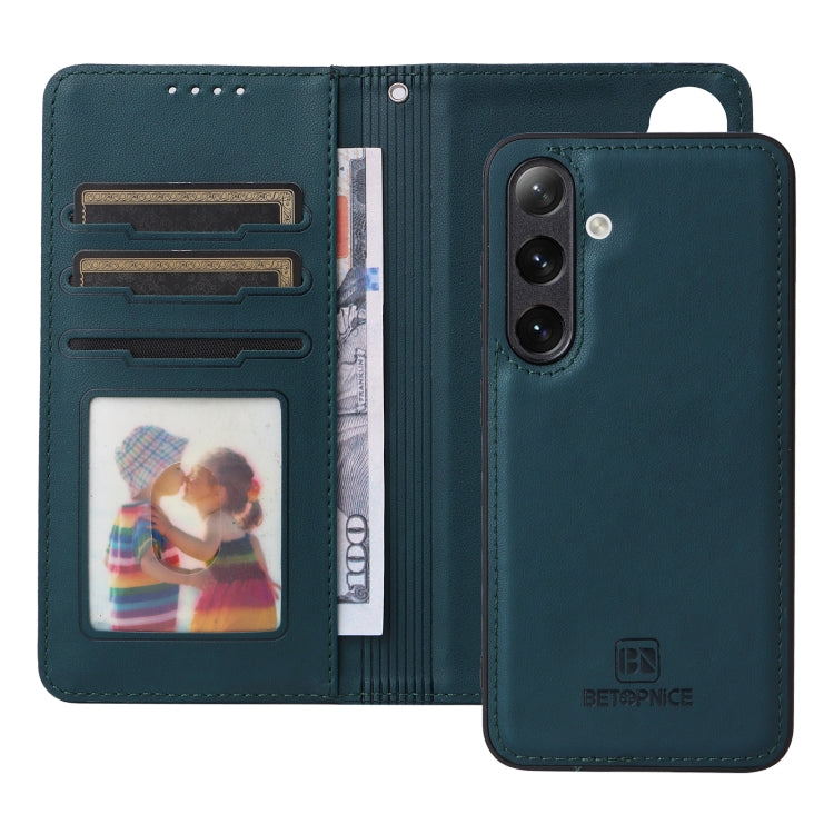 For Samsung Galaxy S24 5G BETOPNICE BN-005 2 in 1 Detachable Imitate Genuine Leather Phone Case(Blue)