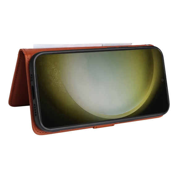 For Samsung Galaxy S24+ 5G BETOPNICE BN-005 2 in 1 Detachable Imitate Genuine Leather Phone Case(Brown)