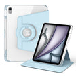 For iPad Air 11 2024 360 Rotation Detachable Clear Acrylic Leather Tablet Case(Ice Blue) - iPad Air 11 2024 Cases by PMC TechLife | Online Shopping South Africa | PMC TechLife | Buy Now Pay Later Mobicred