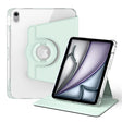For iPad Air 11 2025 / 2024 360 Rotation Detachable Clear Acrylic Leather Tablet Case(Light Green) - iPad Air 11 2025 / 2024 Cases by PMC TechLife | Online Shopping South Africa | PMC TechLife | Buy Now Pay Later Mobicred