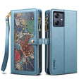 For Motorola Moto G54 ESEBLE Star Series Lanyard Zipper Wallet RFID Leather Case(Blue) - Motorola Cases by ESEBLE | Online Shopping South Africa | PMC TechLife | Buy Now Pay Later Mobicred