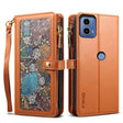 For Motorola Moto G24 Power ESEBLE Star Series Lanyard Zipper Wallet RFID Leather Case(Brown) - Motorola Cases by ESEBLE | Online Shopping South Africa | PMC TechLife | Buy Now Pay Later Mobicred