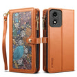 For Motorola Moto E14 ESEBLE Star Series Lanyard Zipper Wallet RFID Leather Case(Brown) - Motorola Cases by ESEBLE | Online Shopping South Africa | PMC TechLife | Buy Now Pay Later Mobicred
