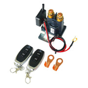 24V 500A Car Battery Remote Control Relay Rotary Switch Cut, Style:with 2 x Remote Control