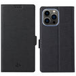 For iPhone 15 Pro Max ViLi K Series Dual-side Buckle Magsafe Leather Phone Case(Black) - free shipping - PMC TechLife - Order now!