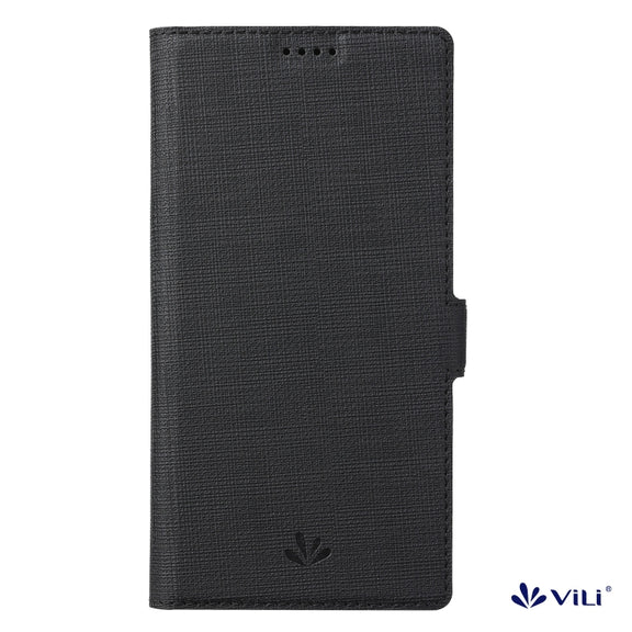 For iPhone 15 Pro Max ViLi K Series Dual-side Buckle Magsafe Leather Phone Case(Black)