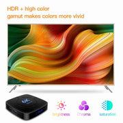 6K Ultra HD Android 12.0 Smart TV Box with Remote Control, 4GB+32GB, Allwinner H616 1.5GHZ Quad-Core(AU Plug)