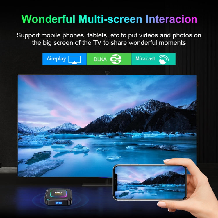 HK1 RBOX K8 8K Android 13.0 Smart TV Box with Remote Control, 4GB+32GB, RK3528 Quad-Core(AU Plug)