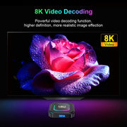 HK1 RBOX K8 8K Android 13.0 Smart TV Box with Remote Control, 4GB+64GB, RK3528 Quad-Core(UK Plug)
