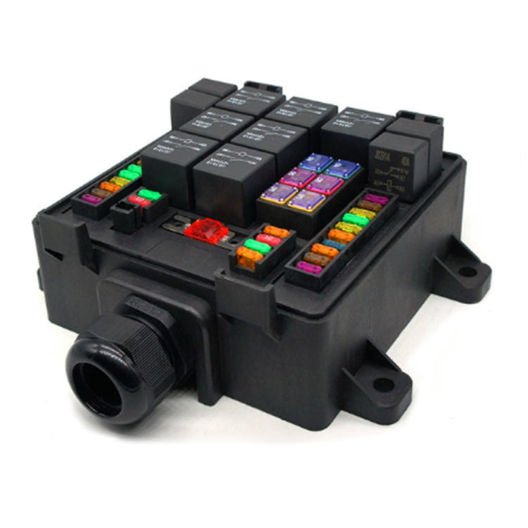 24V 5 Pin Car RV Water-resistant Fuse Relay Box Car Modified Multi-Light Control Fuse Box