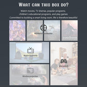 T95Z Plus 8K WiFi6 Android 12.0 Smart TV Box with Remote Control, 4GB+32GB, Allwinner H618 Quad-Core(US Plug)